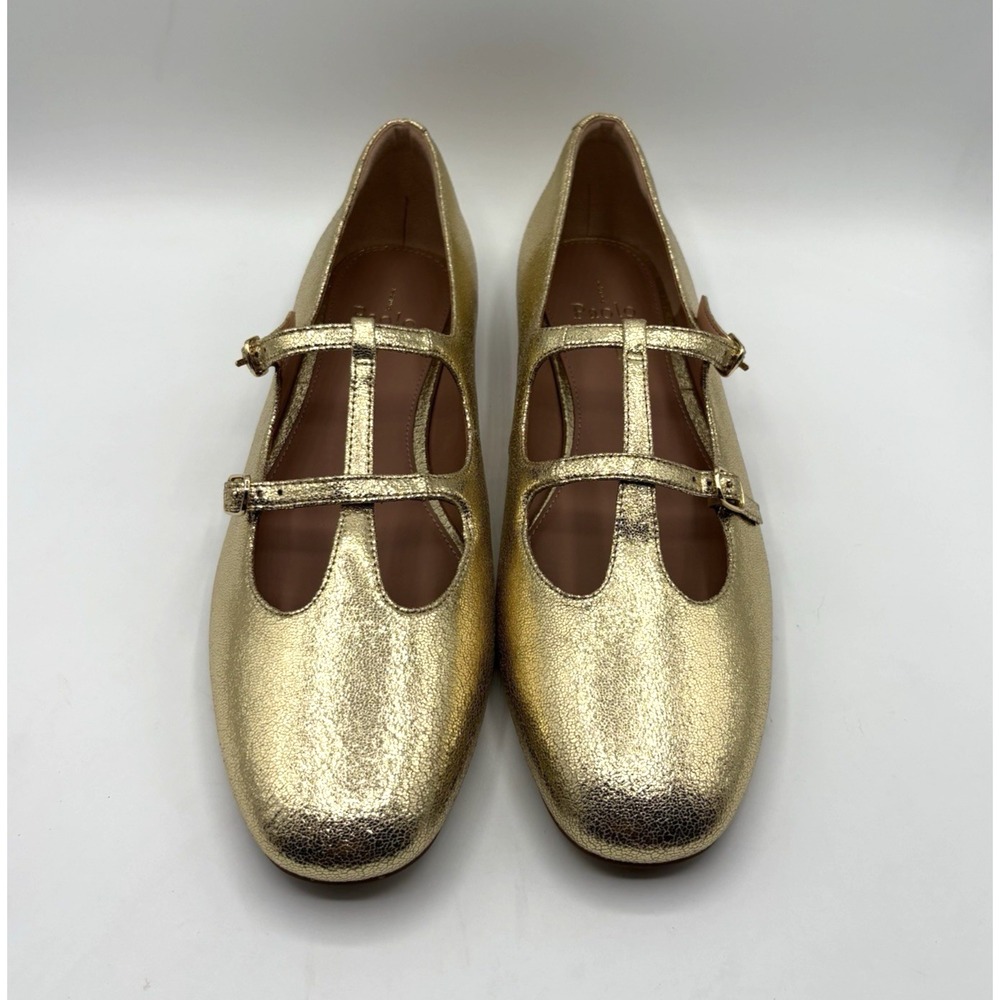 "NEW" LINEA PAOLO Matilda Shoe Women's Size 11 Gold Leather Ballet Flats NIB - Picture 2 of 8